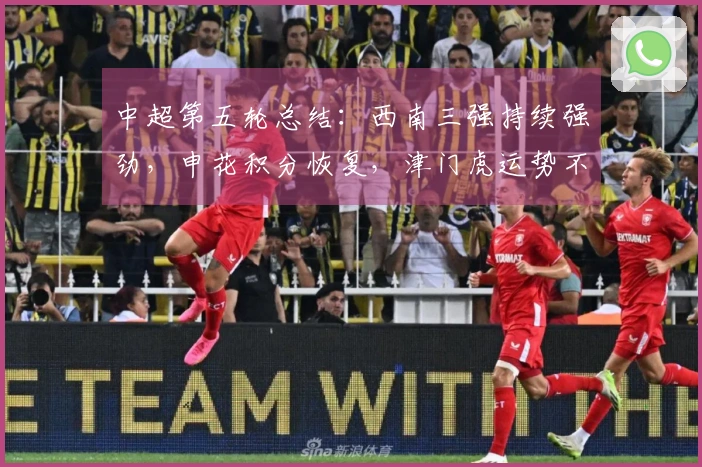 中超第五轮总结：西南三强持续强劲，申花积分恢复，津门虎运势不佳